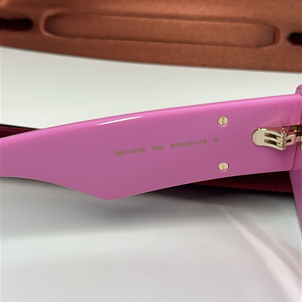 Authentic- NEW GUCCI GG1421S 004 PINK WOMEN SUNGLASSES GUCCI - Picture 16 of 16